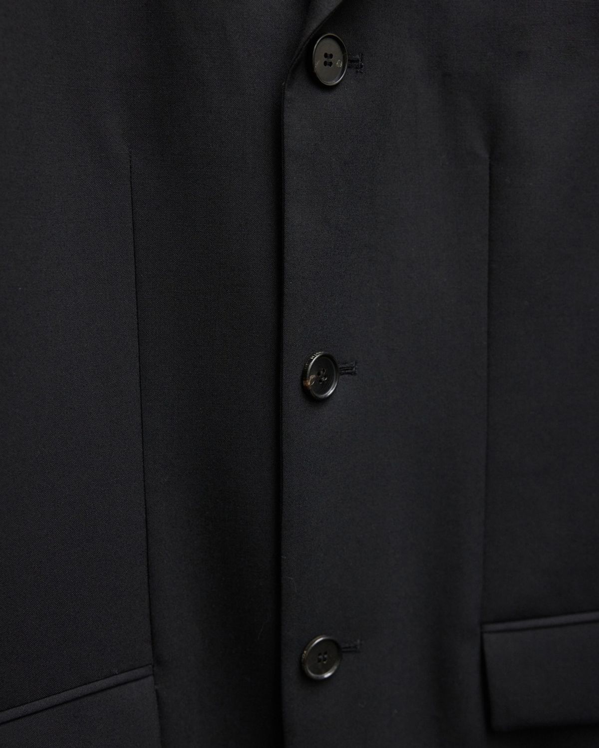 유스(YOUTH) Fine Wool Single Jacket - Black