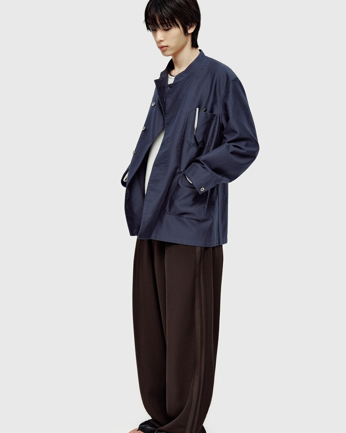 유스(YOUTH) Moleskin French Work Jacket - Washed Blue