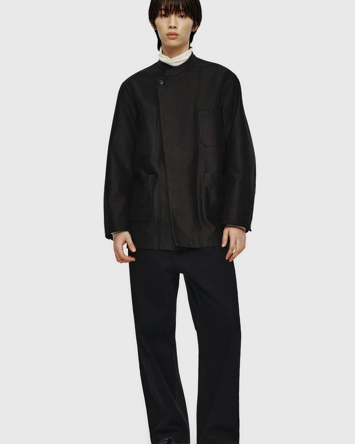 유스(YOUTH) Moleskin French Work Jacket - Black