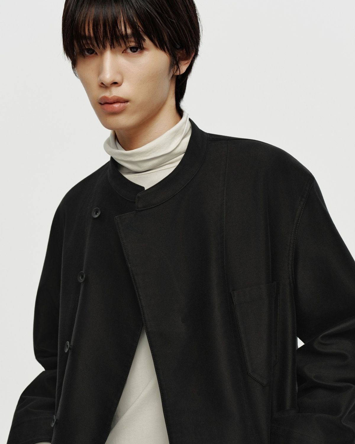 유스(YOUTH) Moleskin French Work Jacket - Black