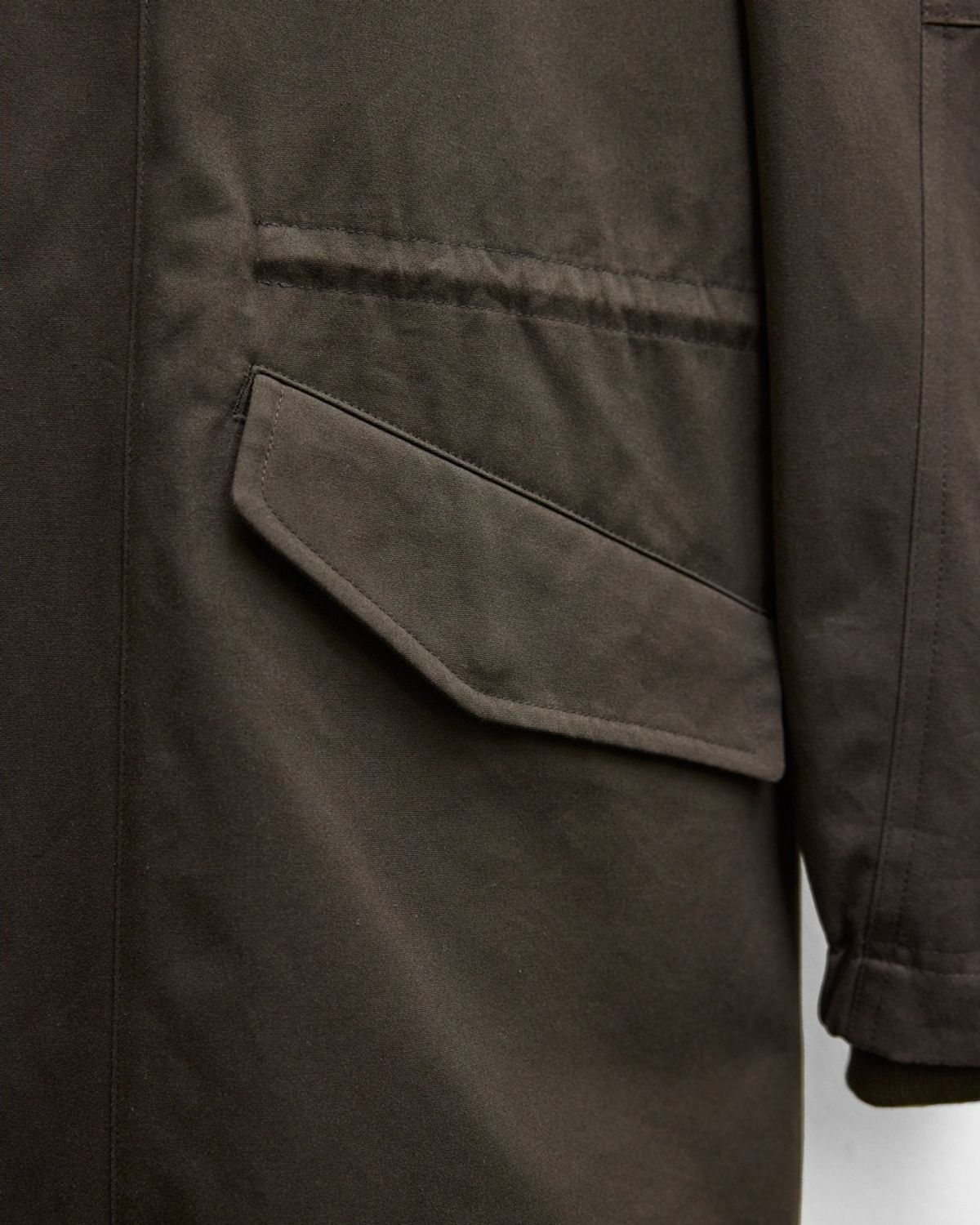 유스(YOUTH) Double Rip Utility Parka - Dark Brown