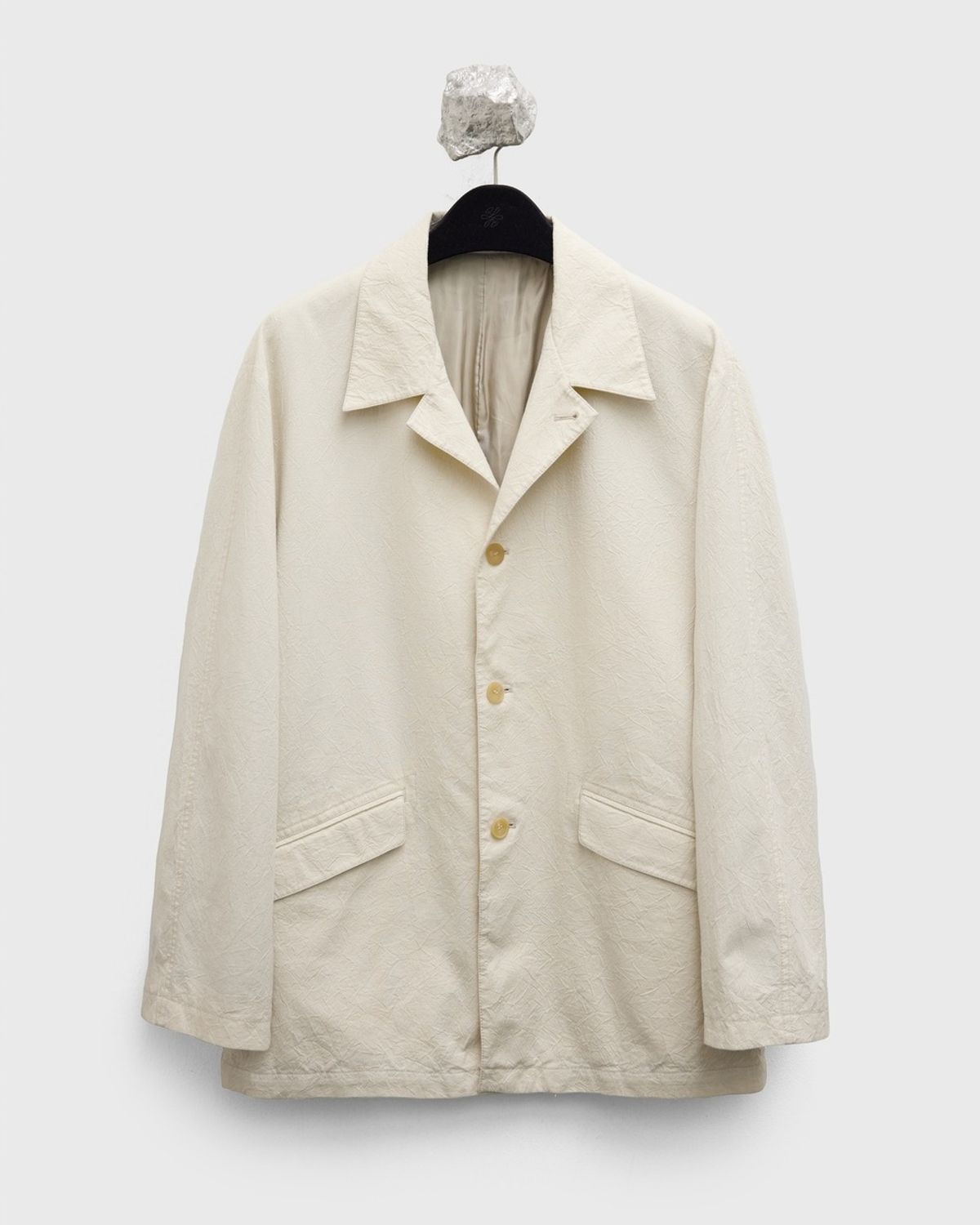 유스(YOUTH) Creased Midi Jacket - Ecru