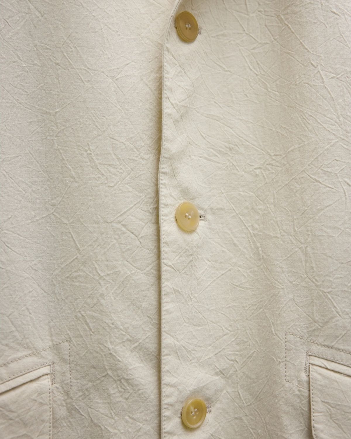 유스(YOUTH) Creased Midi Jacket - Ecru