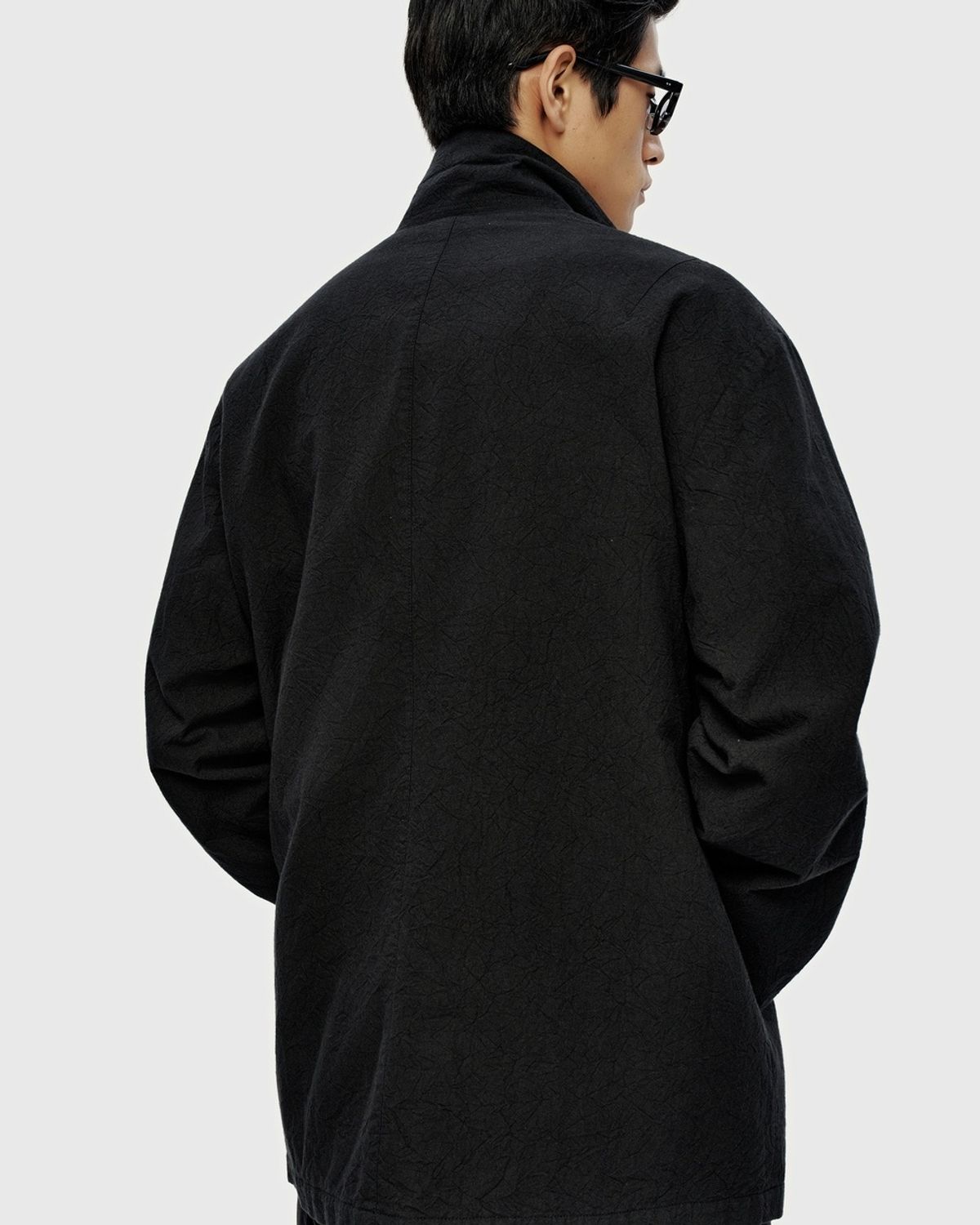 유스(YOUTH) Creased Midi Jacket - Black