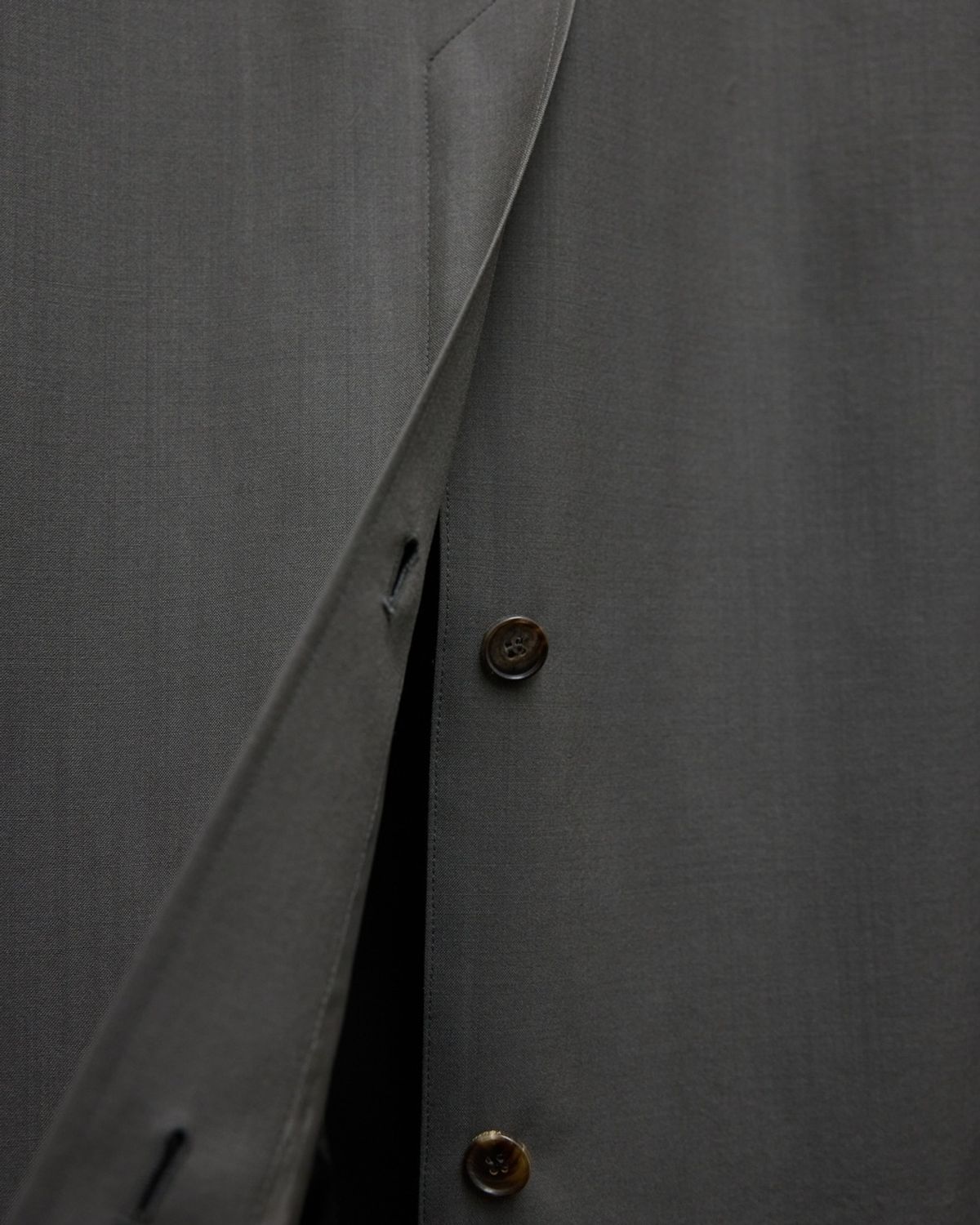 유스(YOUTH) Fine Wool Maxi Coat - Khaki Grey