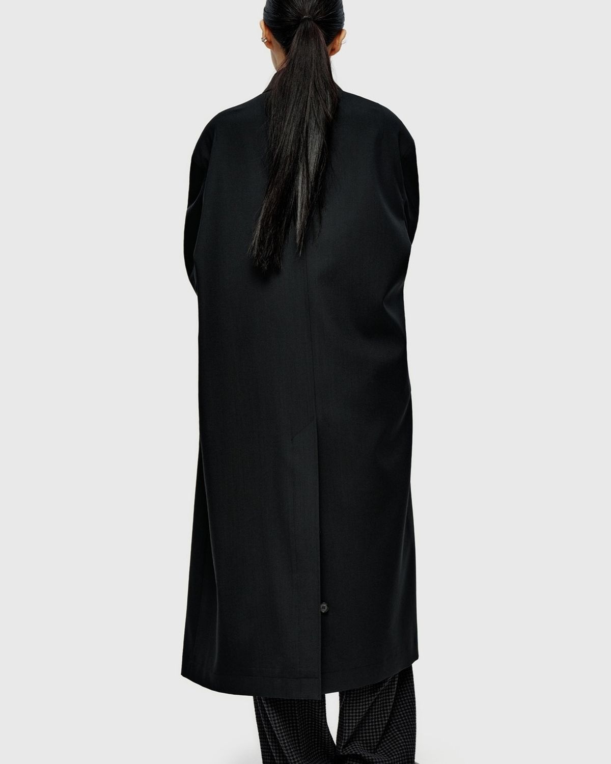 유스(YOUTH) Fine Wool Maxi Coat - Black