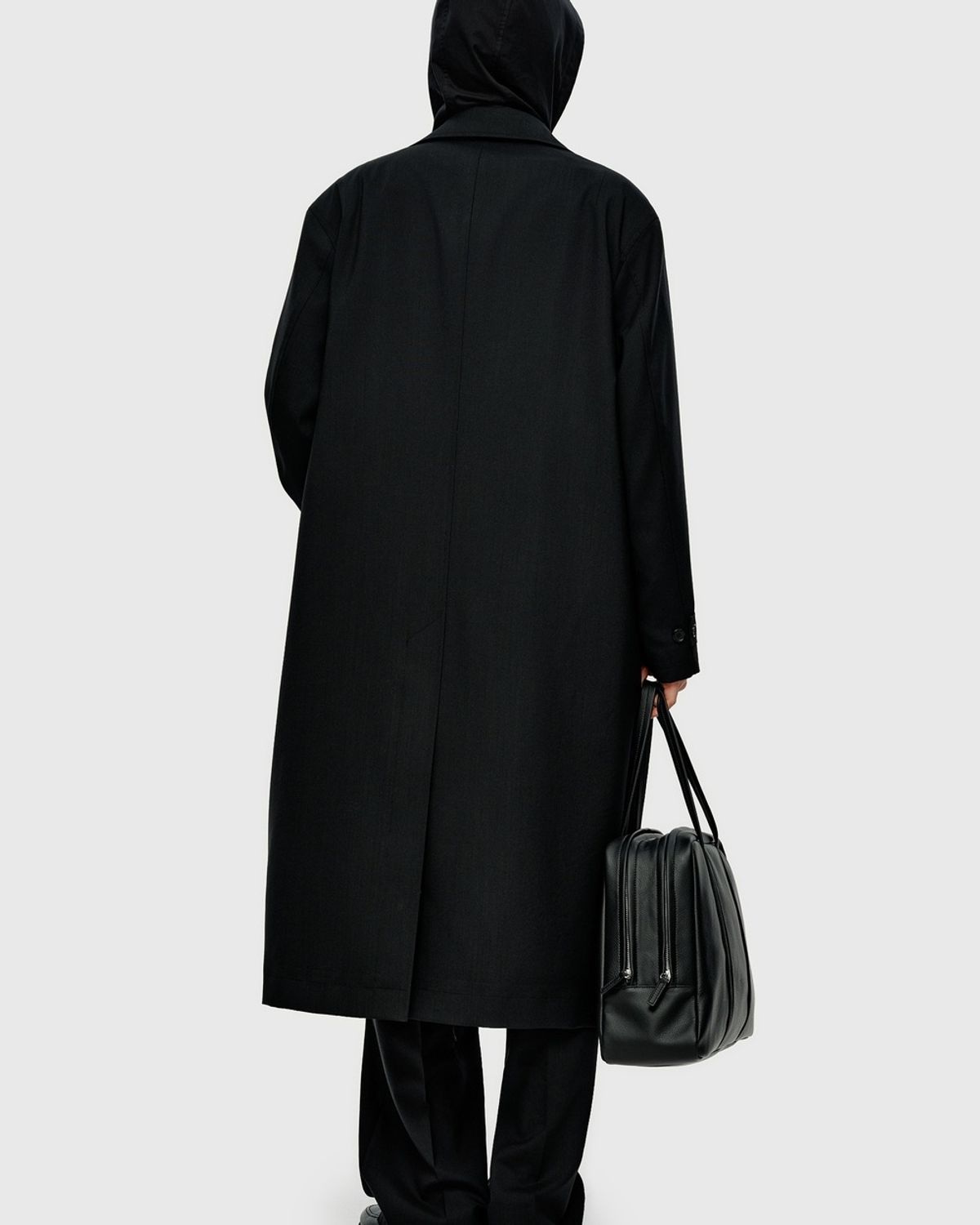 유스(YOUTH) Fine Wool Maxi Coat - Black