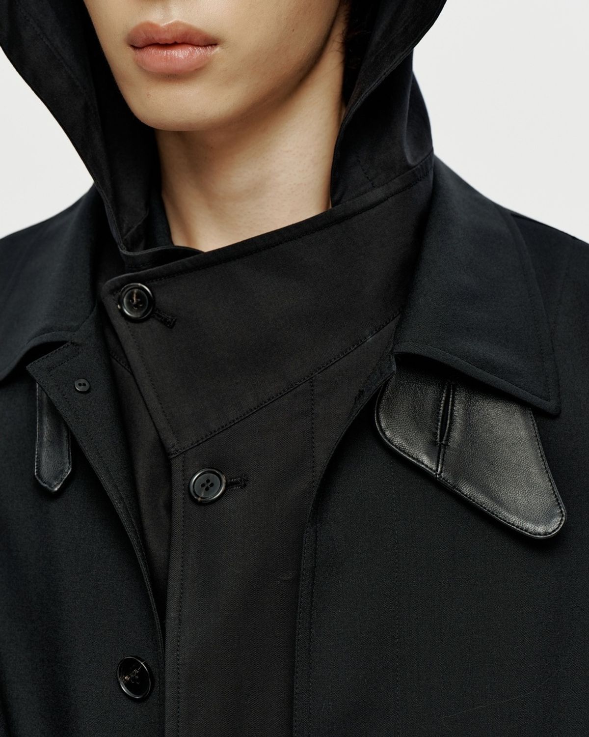유스(YOUTH) Fine Wool Maxi Coat - Black