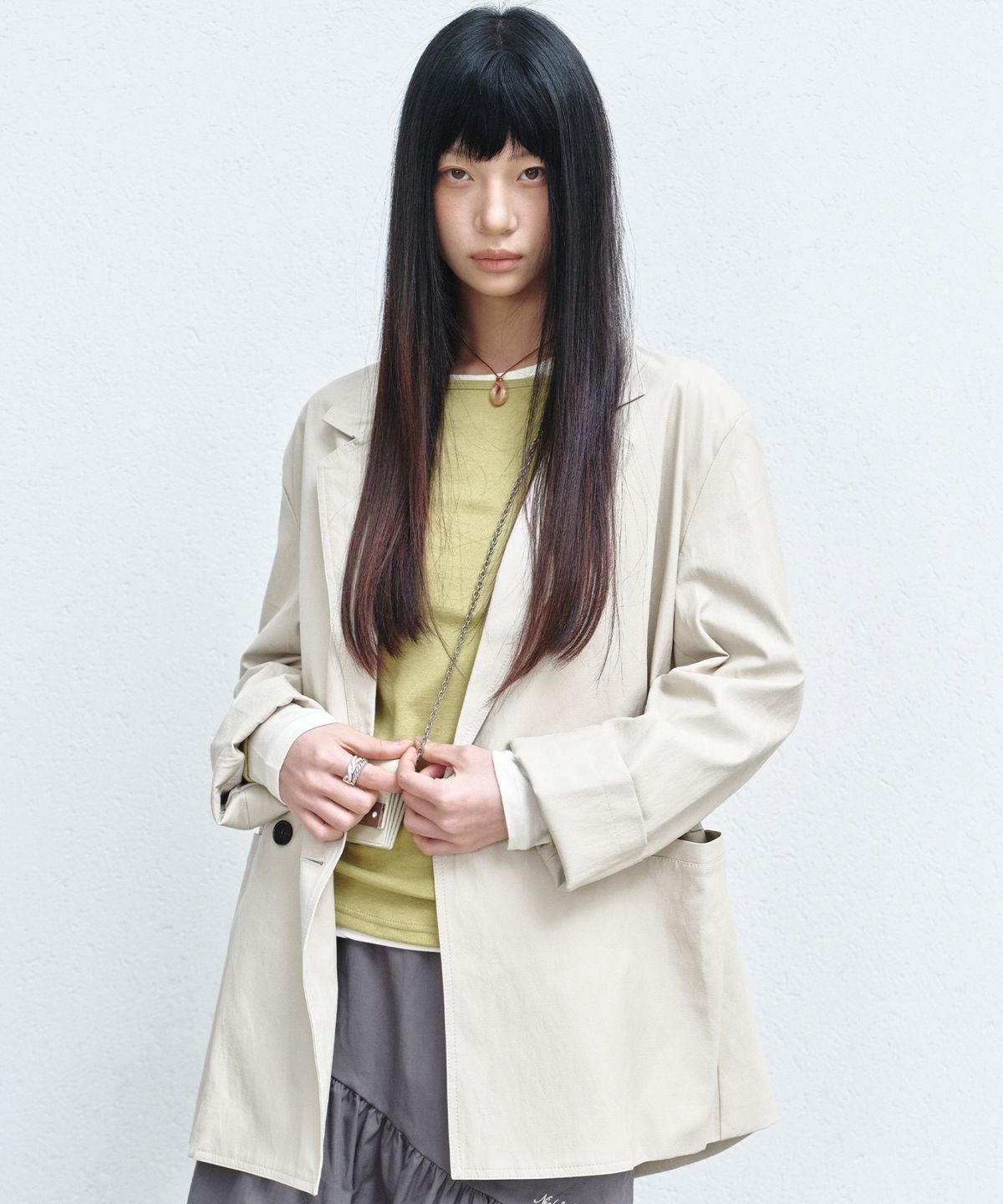 닉앤니콜(NICK&NICOLE) DOUBLE TAILORED JACKET_CREAM