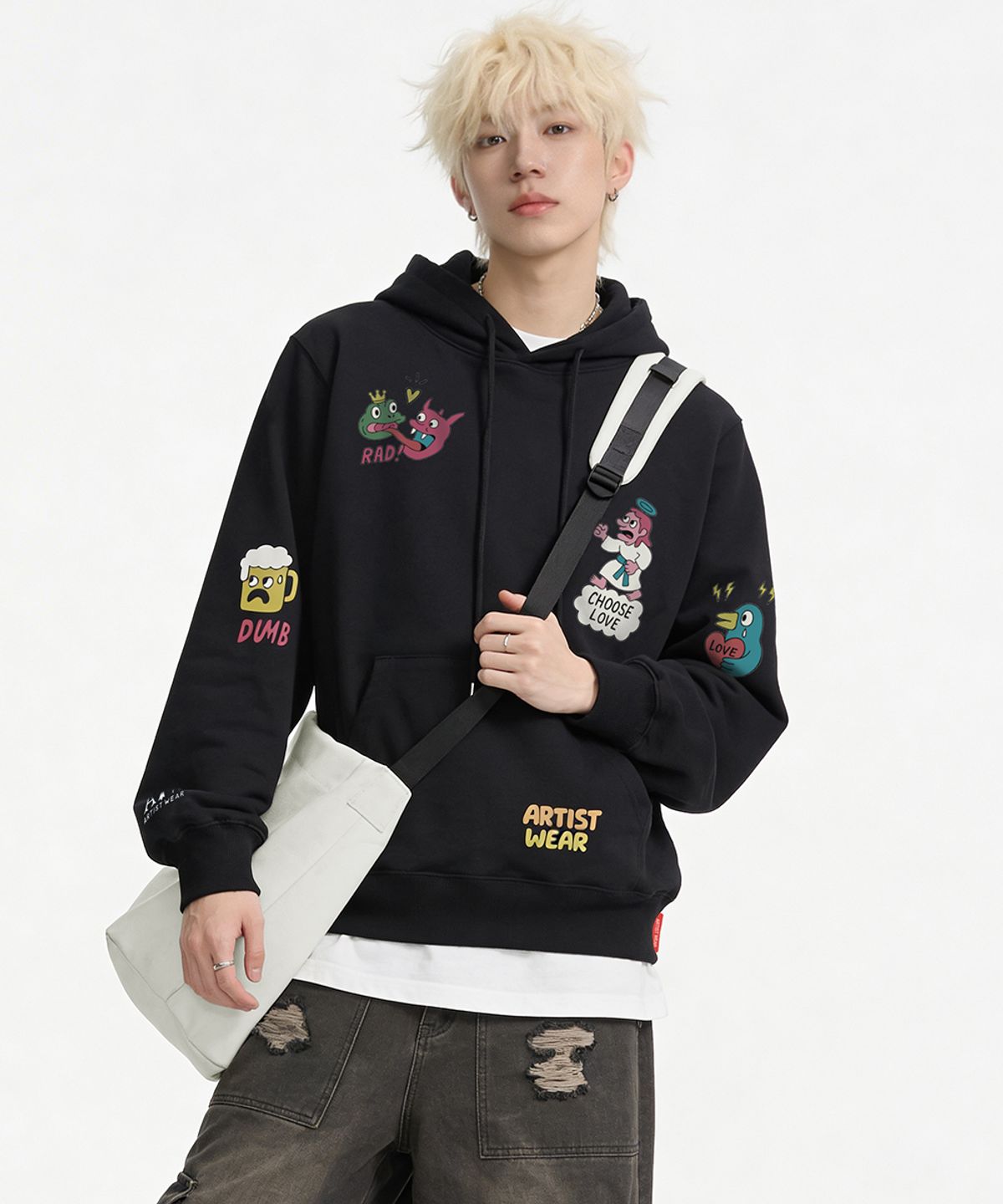 아티스트웨어(ARTISTWEAR) [ATW] 러브츄스 후드티 - 2COLOR
