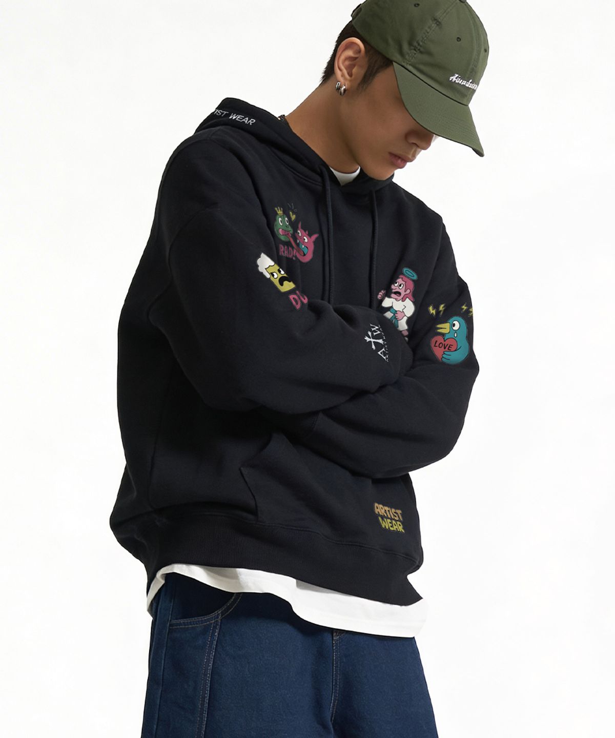 아티스트웨어(ARTISTWEAR) [ATW] 러브츄스 후드티 - 2COLOR