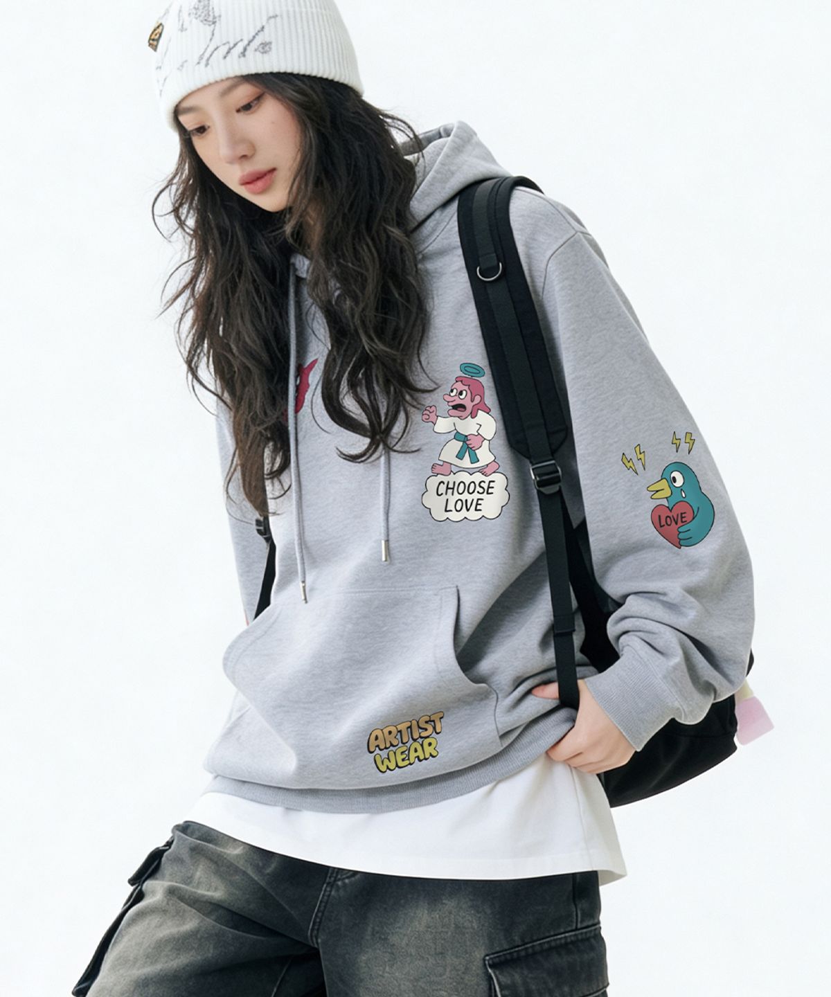 아티스트웨어(ARTISTWEAR) [ATW] 러브츄스 후드티 - 2COLOR