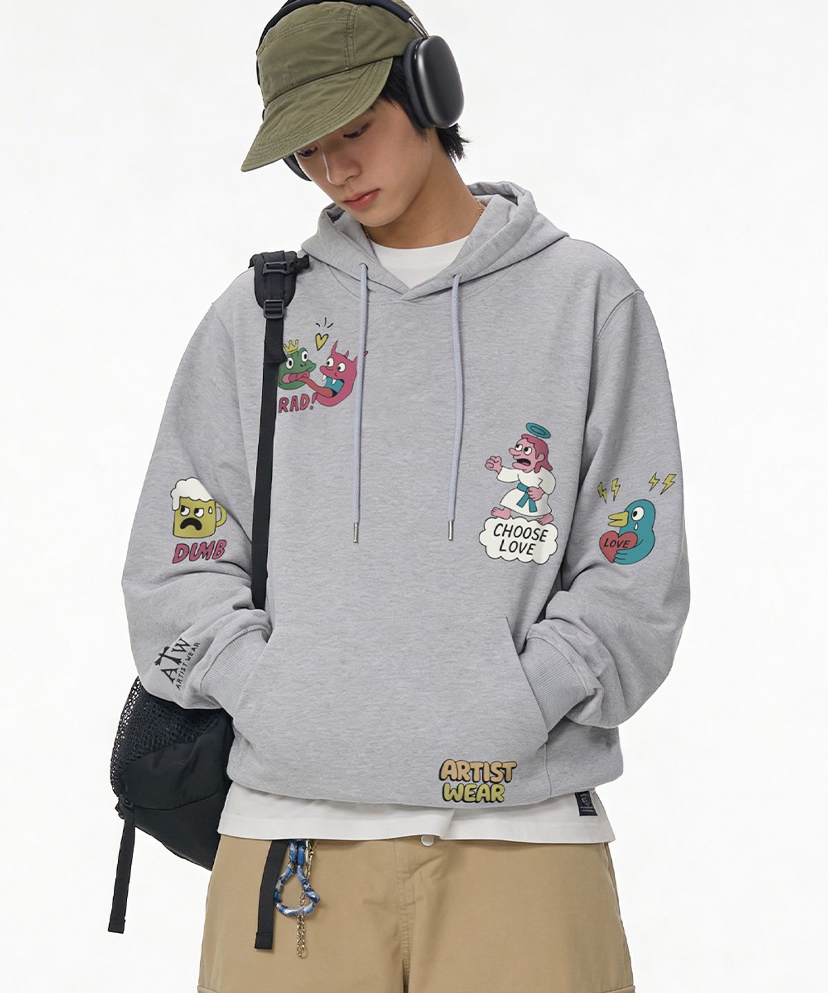 아티스트웨어(ARTISTWEAR) [ATW] 러브츄스 후드티 - 2COLOR