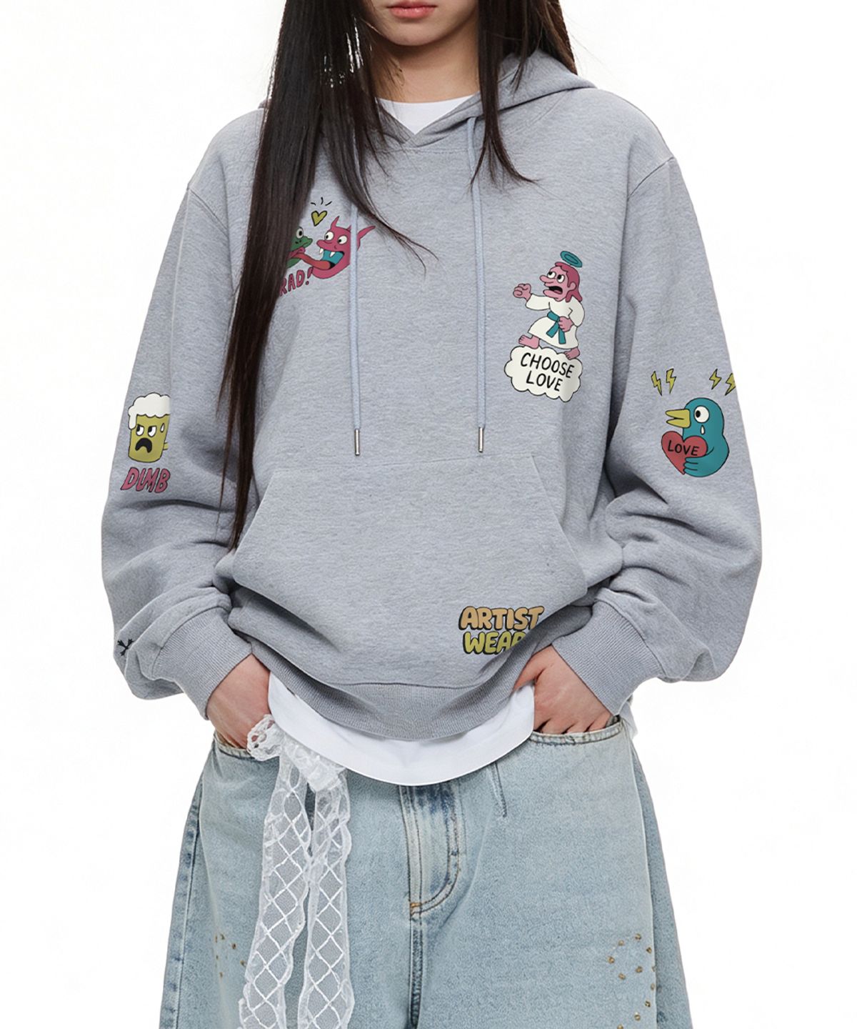 아티스트웨어(ARTISTWEAR) [ATW] 러브츄스 후드티 - 2COLOR