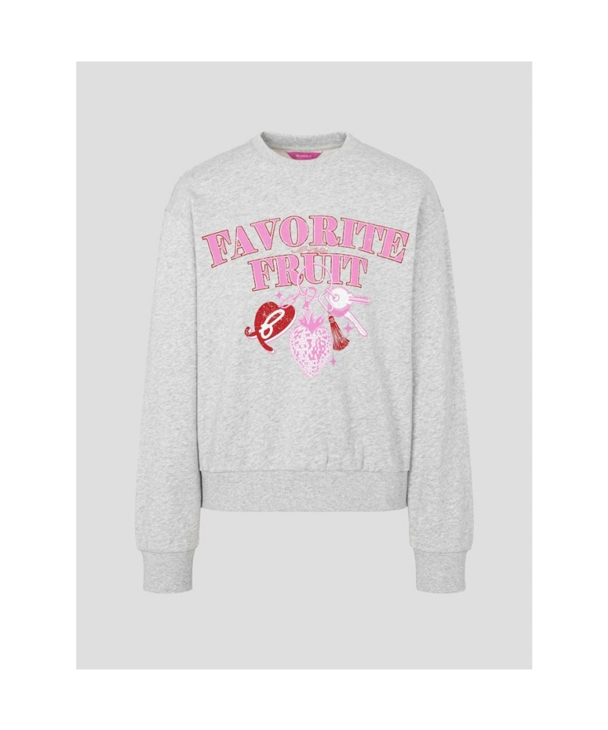 빈폴 레이디스(BEANPOLE LADIES) [B. my] 그래픽 오버핏 스웨트 셔츠 - 그레이 (BF6241N013)