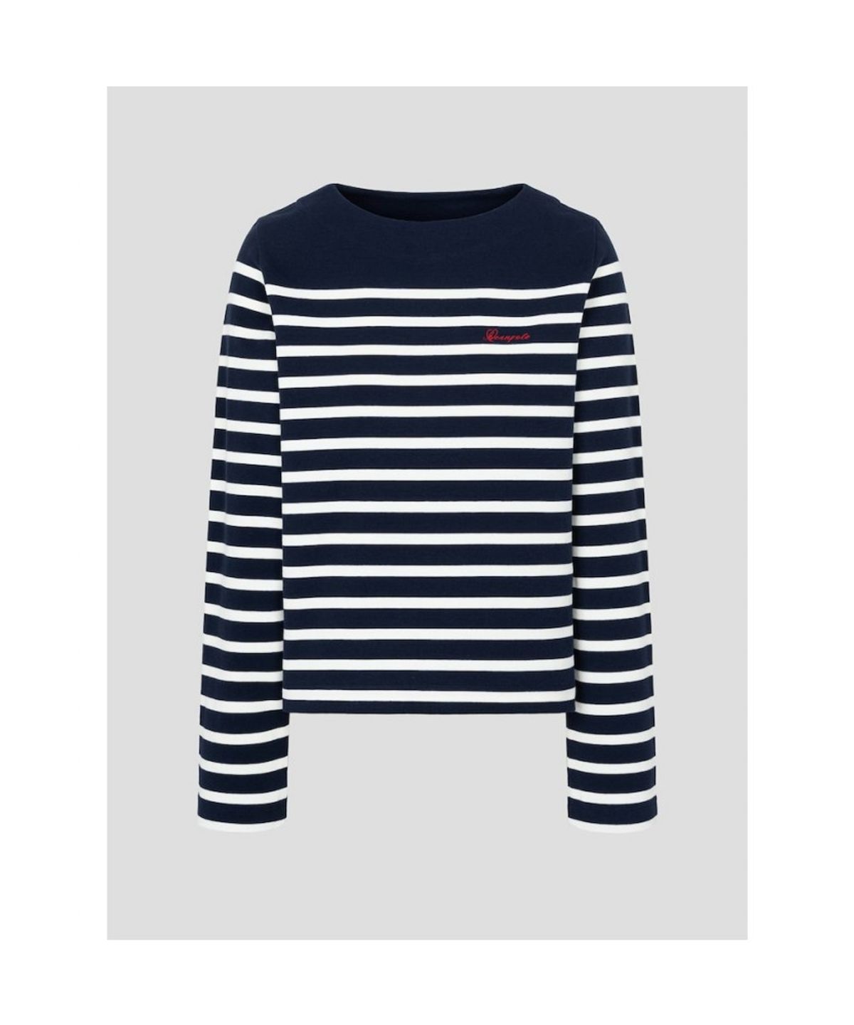 빈폴 레이디스(BEANPOLE LADIES) [B. my] 보더 스트라이프 보트넥 루즈핏 티셔츠 - 네이비 (BF6241N02R)