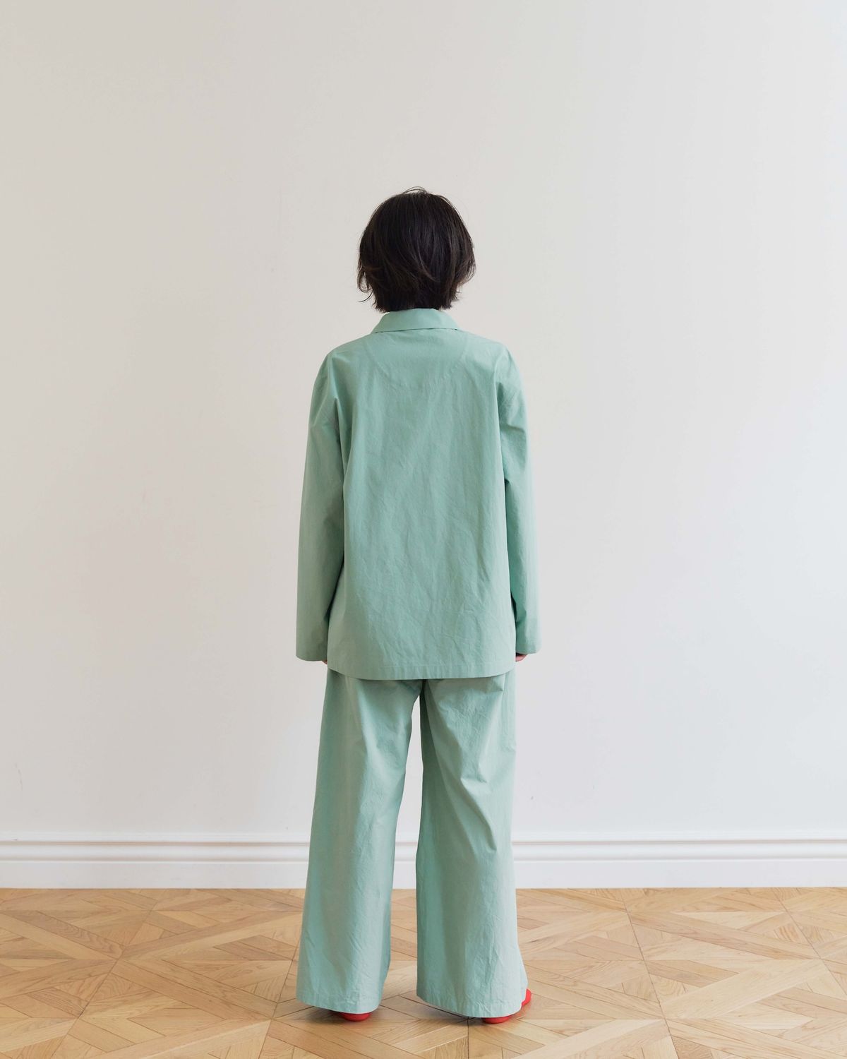 모잉모잉(MOIN MOIN) Long daily pajamas set, Dawn mint