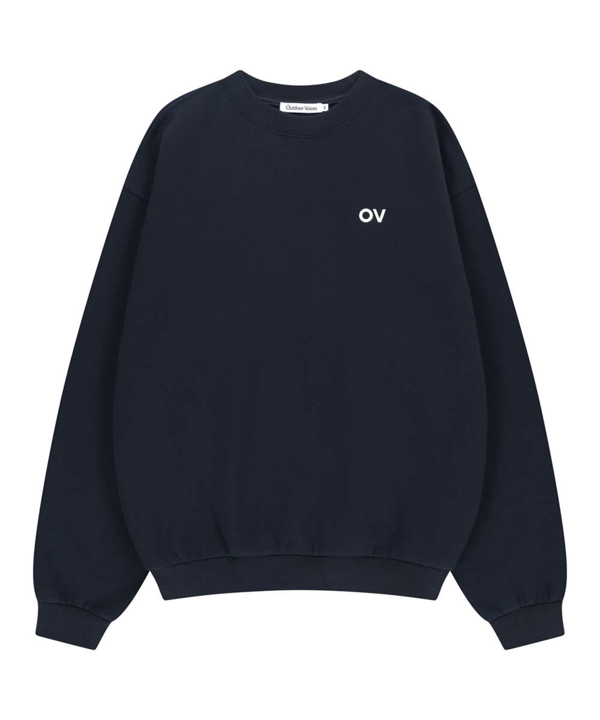 아웃도어 보이스(OUTDOOR VOICES) OV LOGO SWEATSHIRT (NAVY)