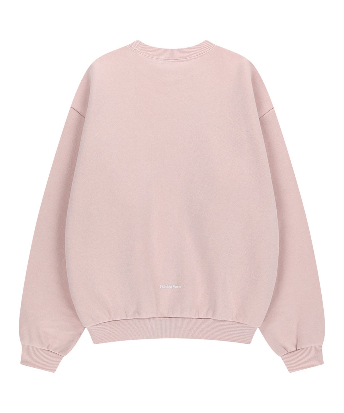 아웃도어 보이스(OUTDOOR VOICES) OV LOGO SWEATSHIRT (LIGHT PINK)