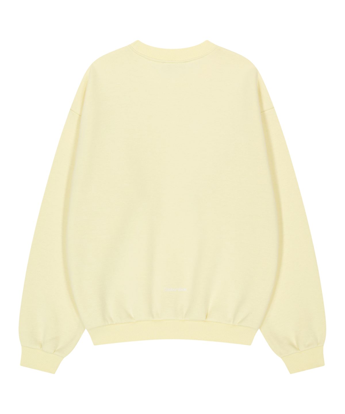아웃도어 보이스(OUTDOOR VOICES) OV LOGO SWEATSHIRT (BUTTER)