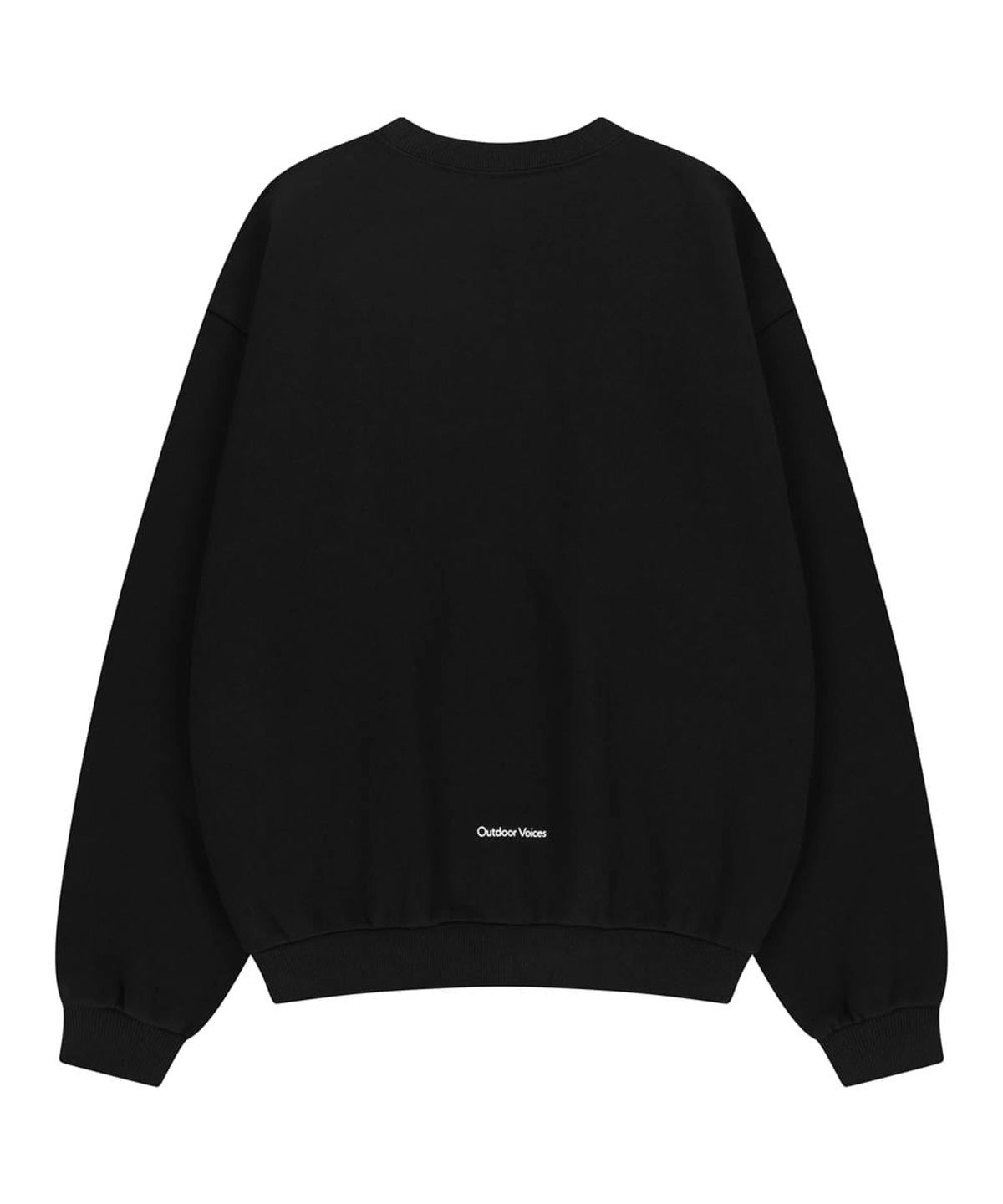 아웃도어 보이스(OUTDOOR VOICES) OV LOGO SWEATSHIRT (BLACK)