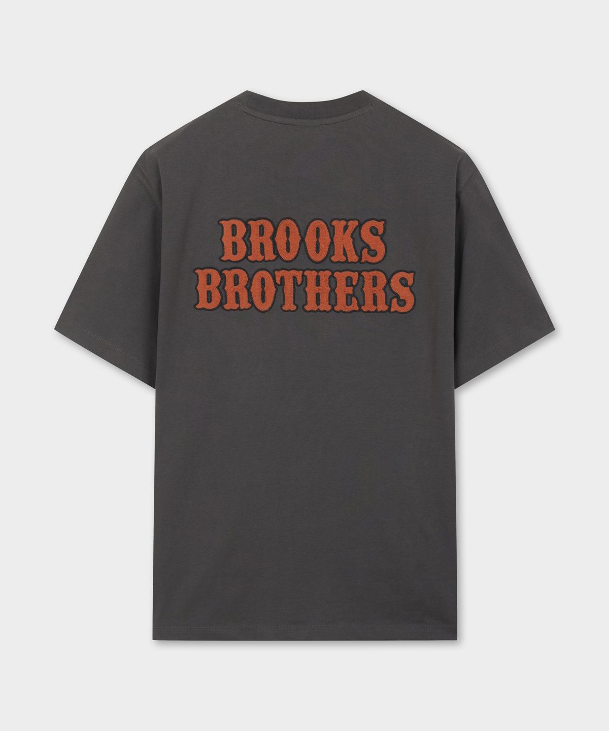 브룩스 브라더스(BROOKS BROTHERS) [Heritage] BB 레터링 반팔티셔츠 (차콜) (BBNPMHG252)