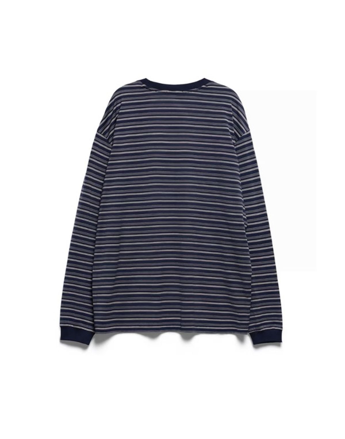 헤지스(HAZZYS) [HIS] 네이비 L/S 멀티스트라이프 티셔츠