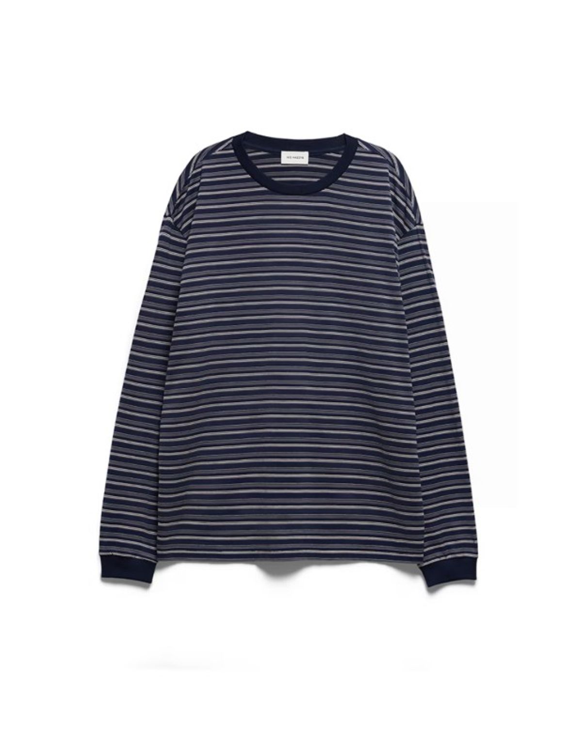 헤지스(HAZZYS) [HIS] 네이비 L/S 멀티스트라이프 티셔츠