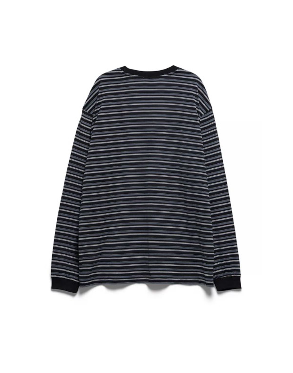 헤지스(HAZZYS) [HIS] 블랙 L/S 멀티스트라이프 티셔츠