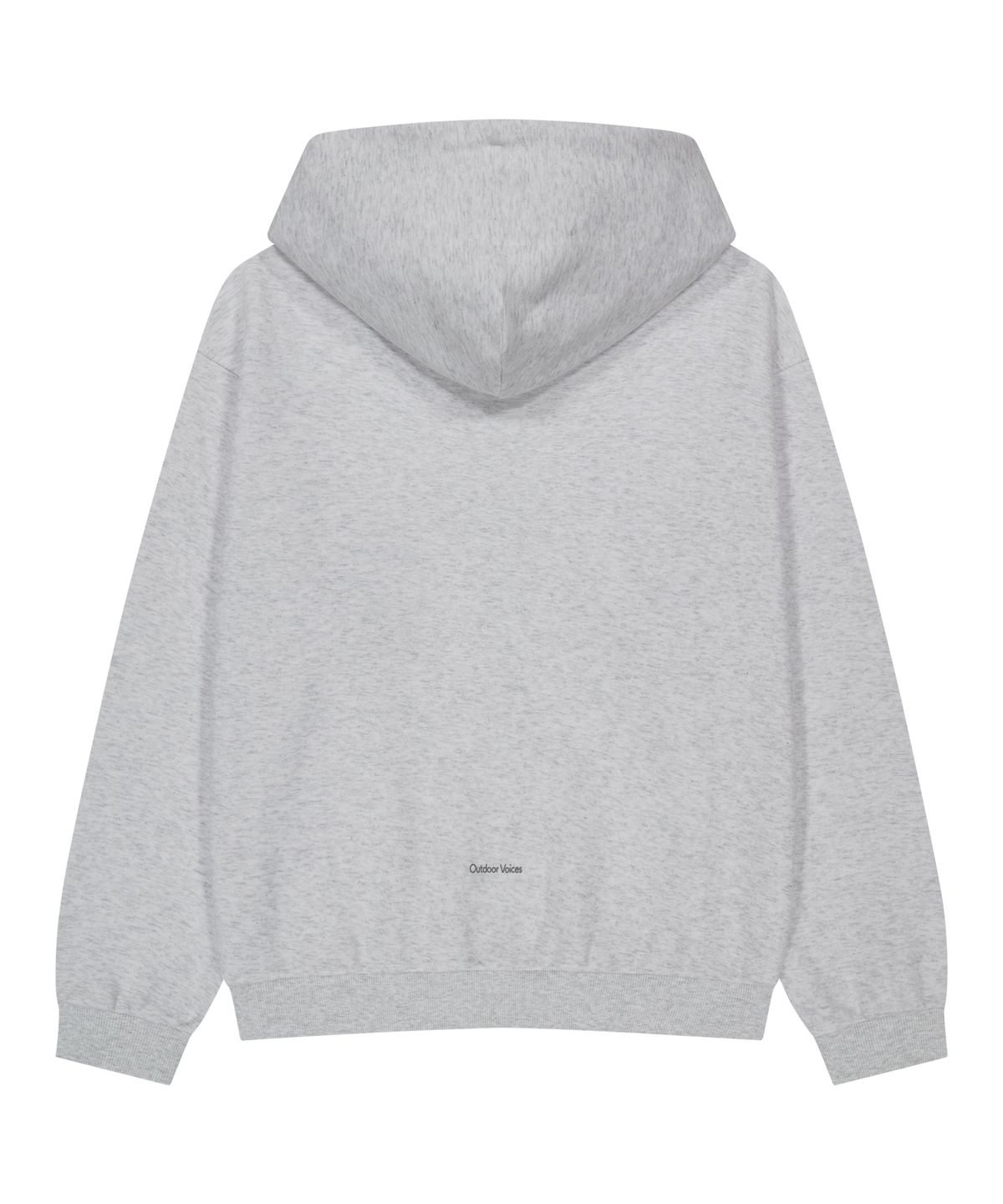 아웃도어 보이스(OUTDOOR VOICES) OV LOGO ZIP UP SWEAT HOODIE (LIGHT HEATHER GRAY)