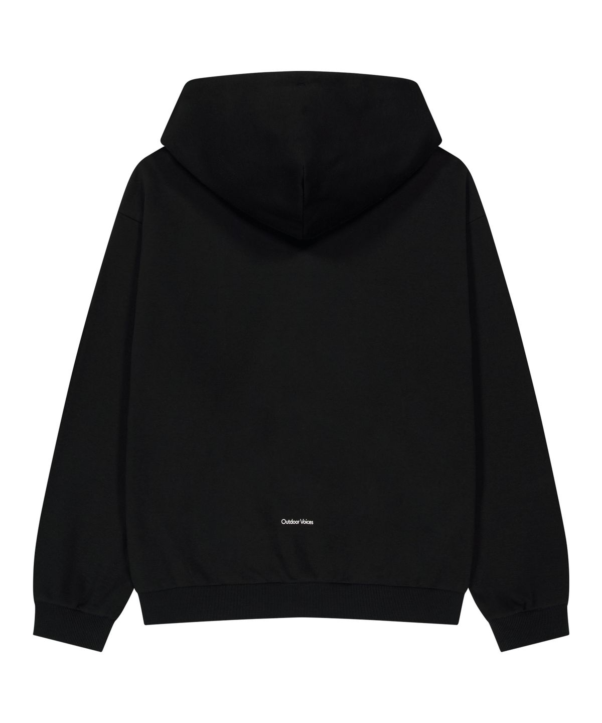 아웃도어 보이스(OUTDOOR VOICES) OV LOGO ZIP UP SWEAT HOODIE (BLACK)
