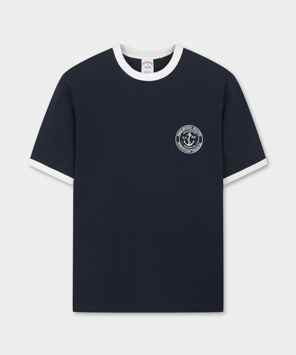 브룩스 브라더스(BROOKS BROTHERS) 링거티셔츠 (네이비) (BBNPMOG204)