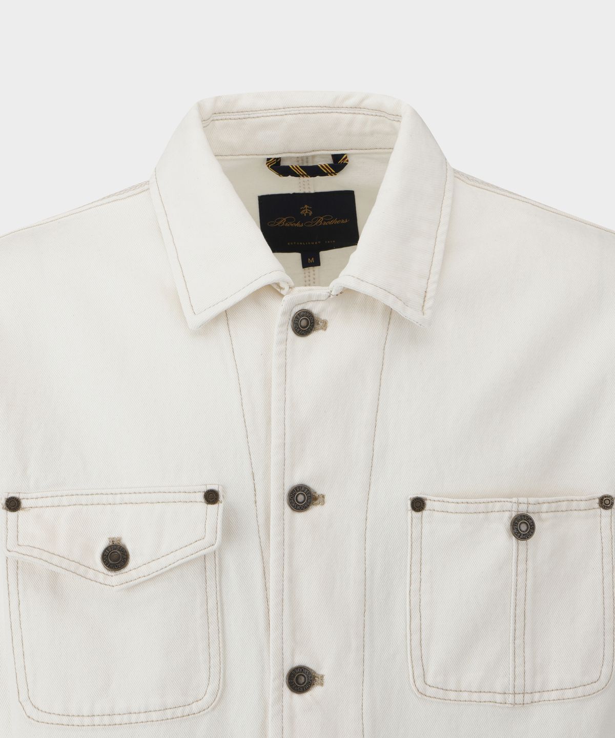 브룩스 브라더스(BROOKS BROTHERS) [Heritage] 데님 초어재킷 (아이보리) (BBOTMHG154)