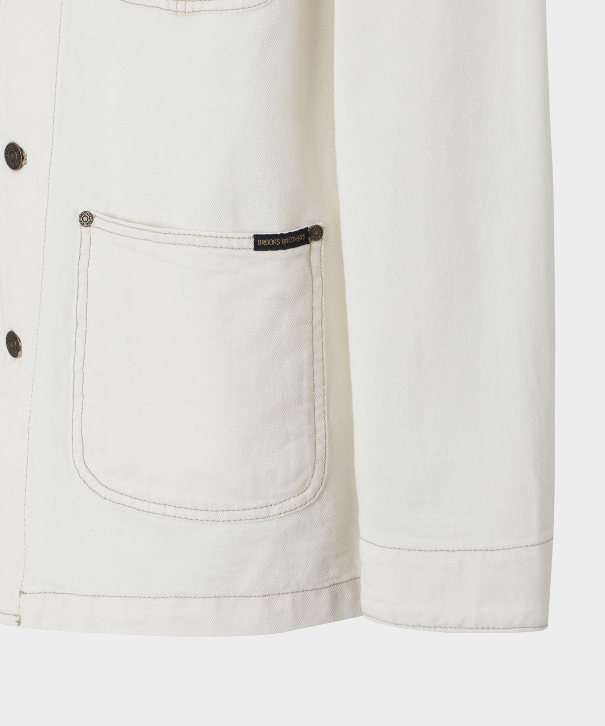 브룩스 브라더스(BROOKS BROTHERS) [Heritage] 데님 초어재킷 (아이보리) (BBOTMHG154)