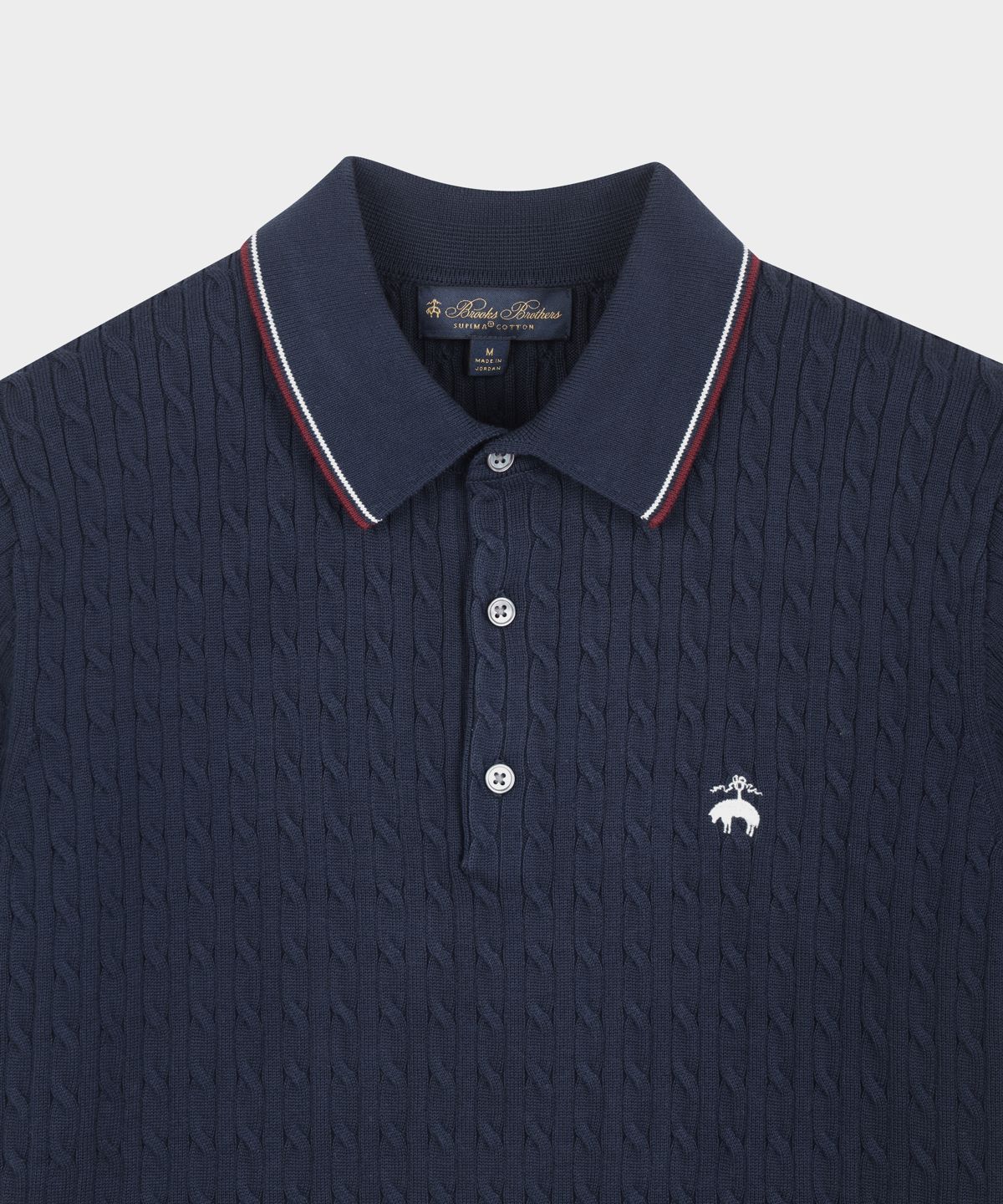 브룩스 브라더스(BROOKS BROTHERS) 아카이브 테니스 폴로스웨터 (네이비) (BBWTMMG202)