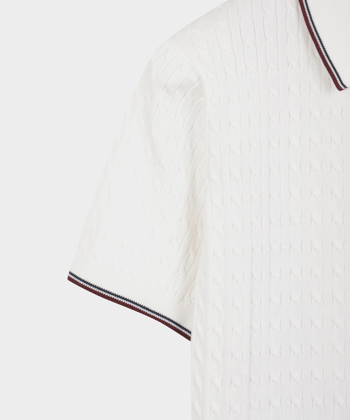 브룩스 브라더스(BROOKS BROTHERS) 아카이브 테니스 폴로스웨터 (화이트) (BBWTMMG202)