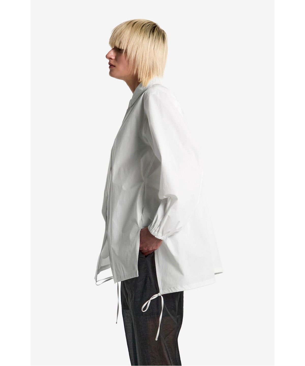 자아(JAAH) 여 스트링 셔츠_화이트