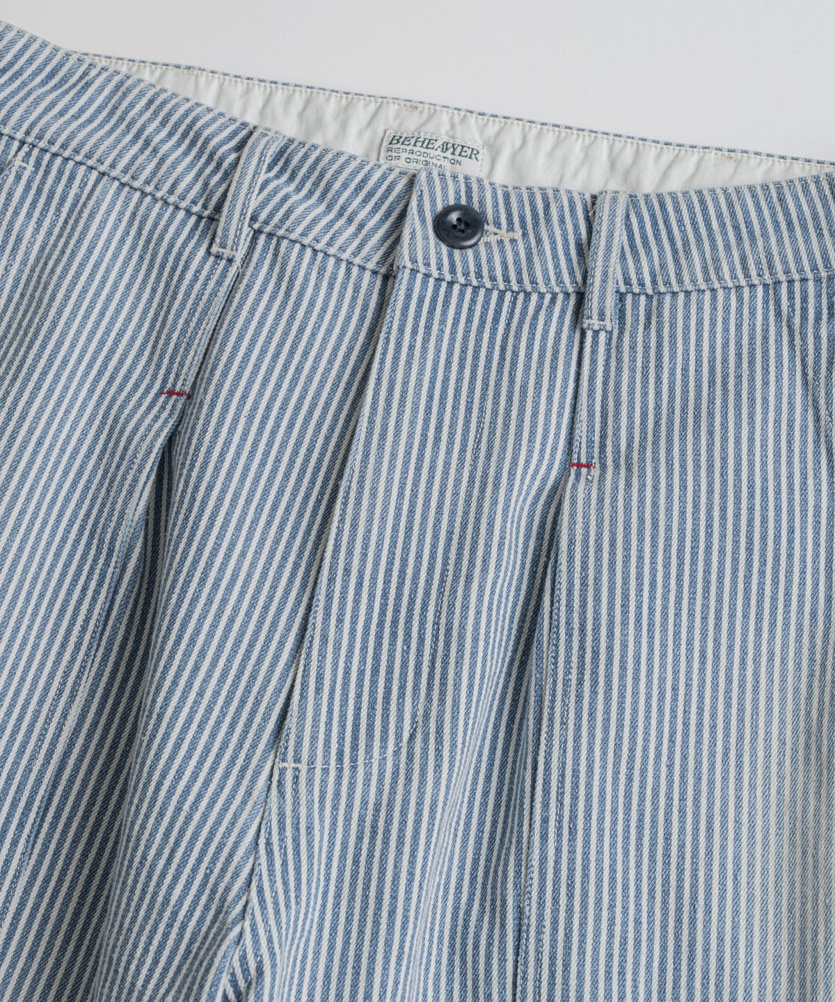 비헤비어(BEHEAVYER) USED HEMMED MIL PANTS hickory