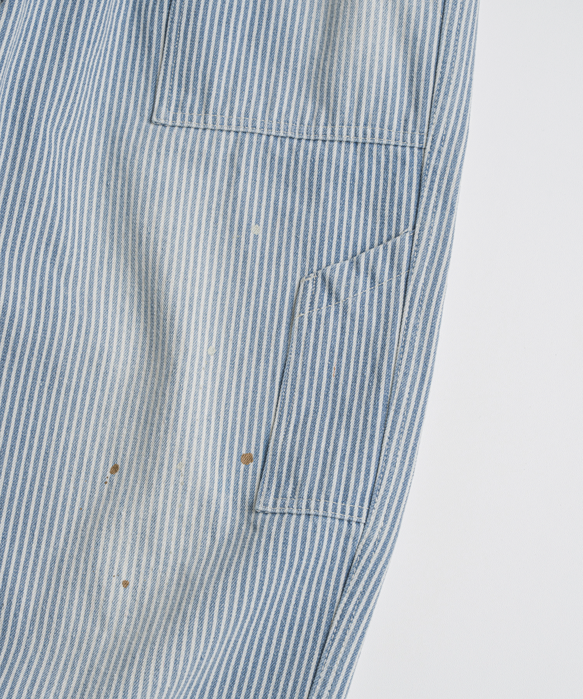 비헤비어(BEHEAVYER) USED HEMMED MIL PANTS hickory