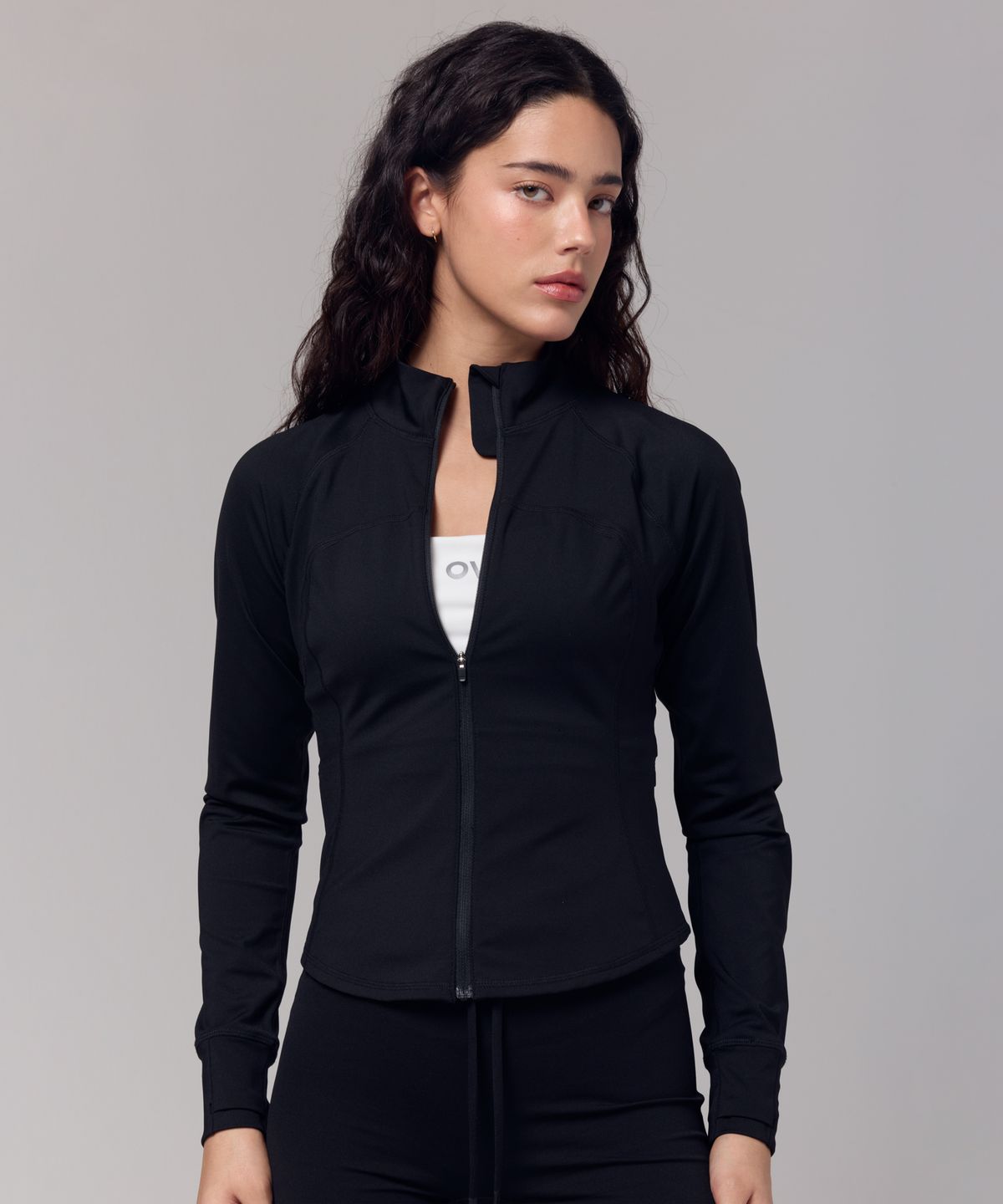 아웃도어 보이스(OUTDOOR VOICES) (W)Technol-OV™ COMFY FLEX ZIP UP (BLACK)