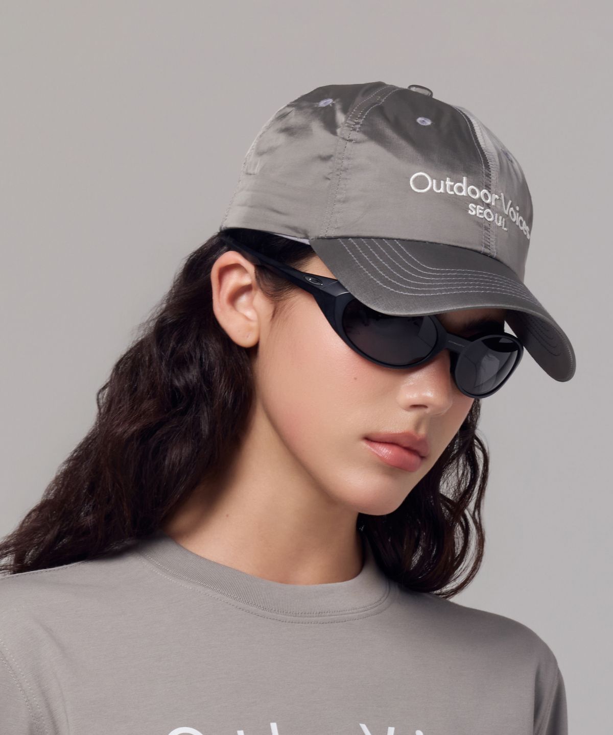 아웃도어 보이스(OUTDOOR VOICES) SEOUL EXCLUSIVE NYLON CAP (CHARCOAL)