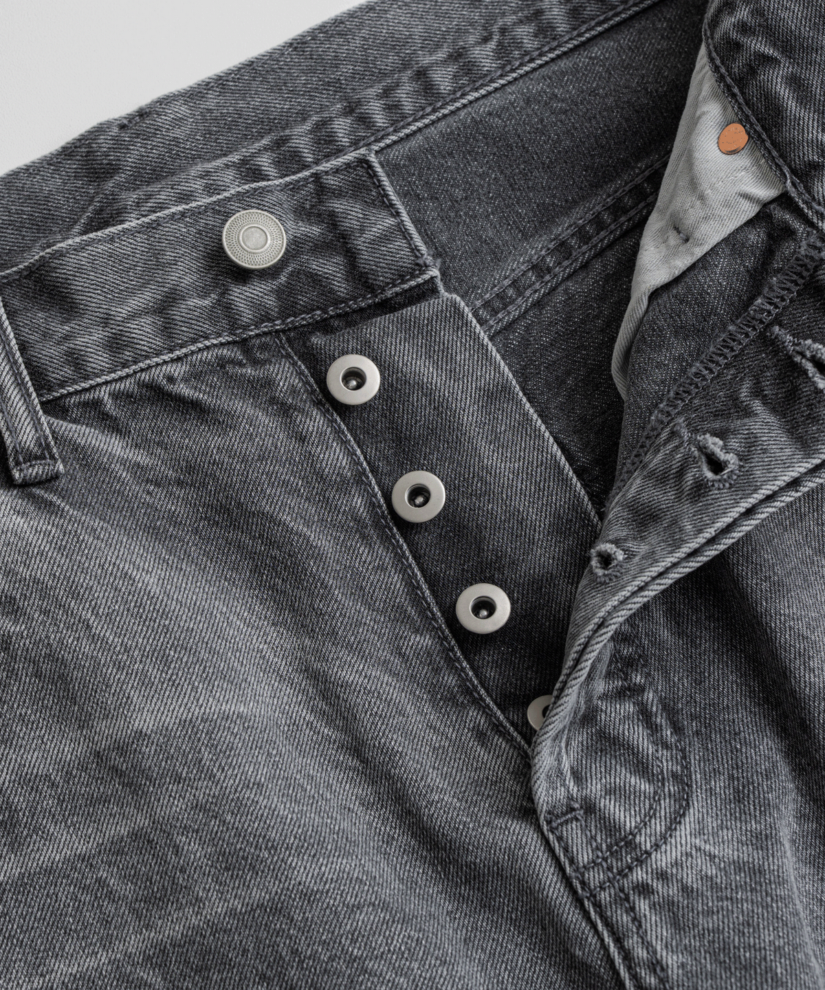 비헤비어(BEHEAVYER) 312R SELVEDGE DENIM PANTS washed black