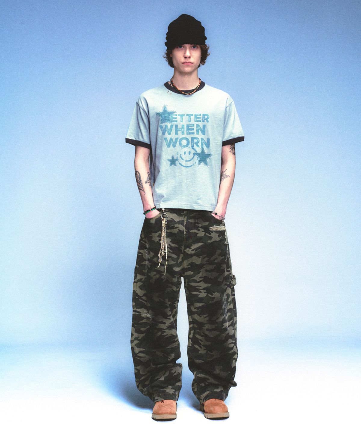 메인부스(MAINBOOTH) Destroyed Camo Pants(CAMO)