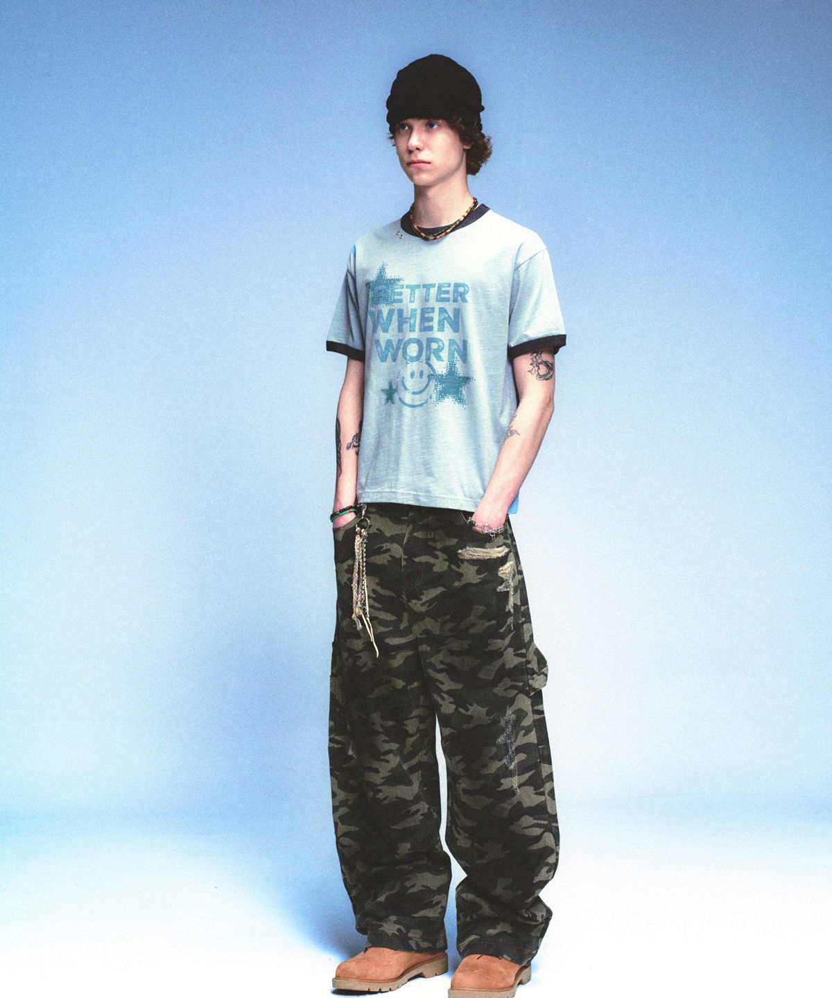 메인부스(MAINBOOTH) Destroyed Camo Pants(CAMO)