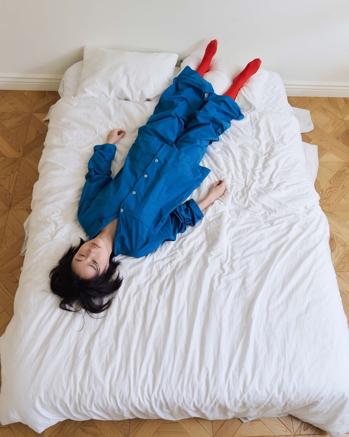 모잉모잉(MOIN MOIN) Long daily pajamas set, Night sea