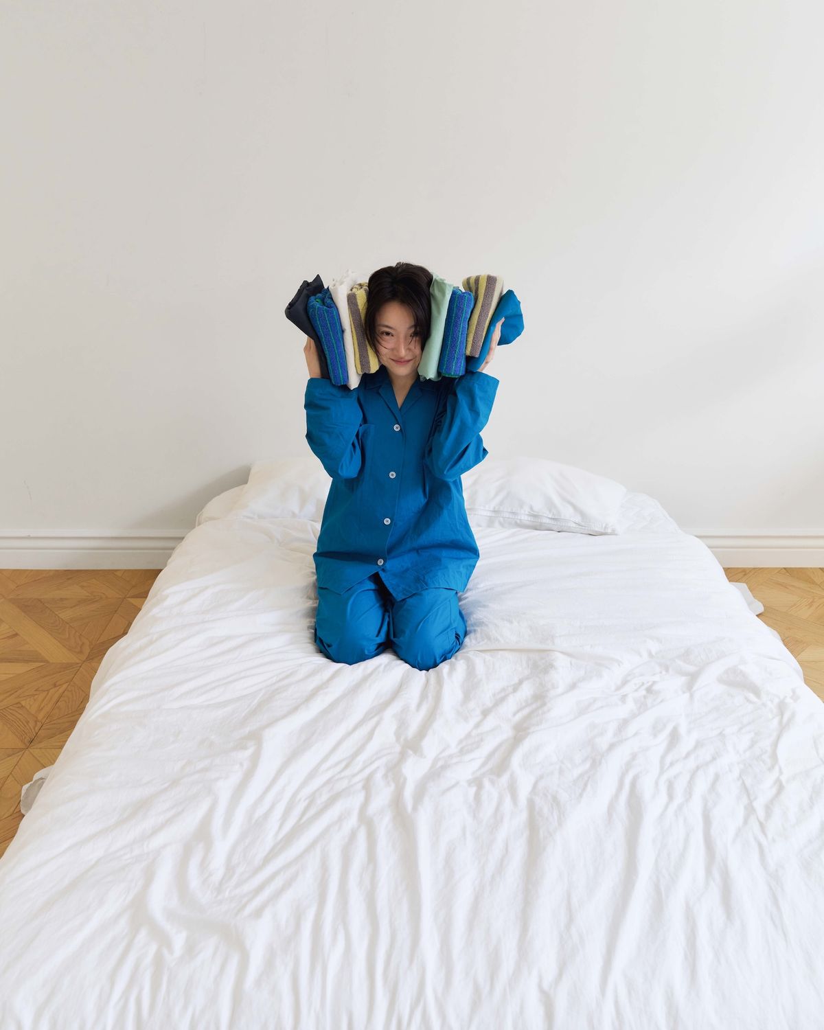 모잉모잉(MOIN MOIN) Long daily pajamas set, Night sea