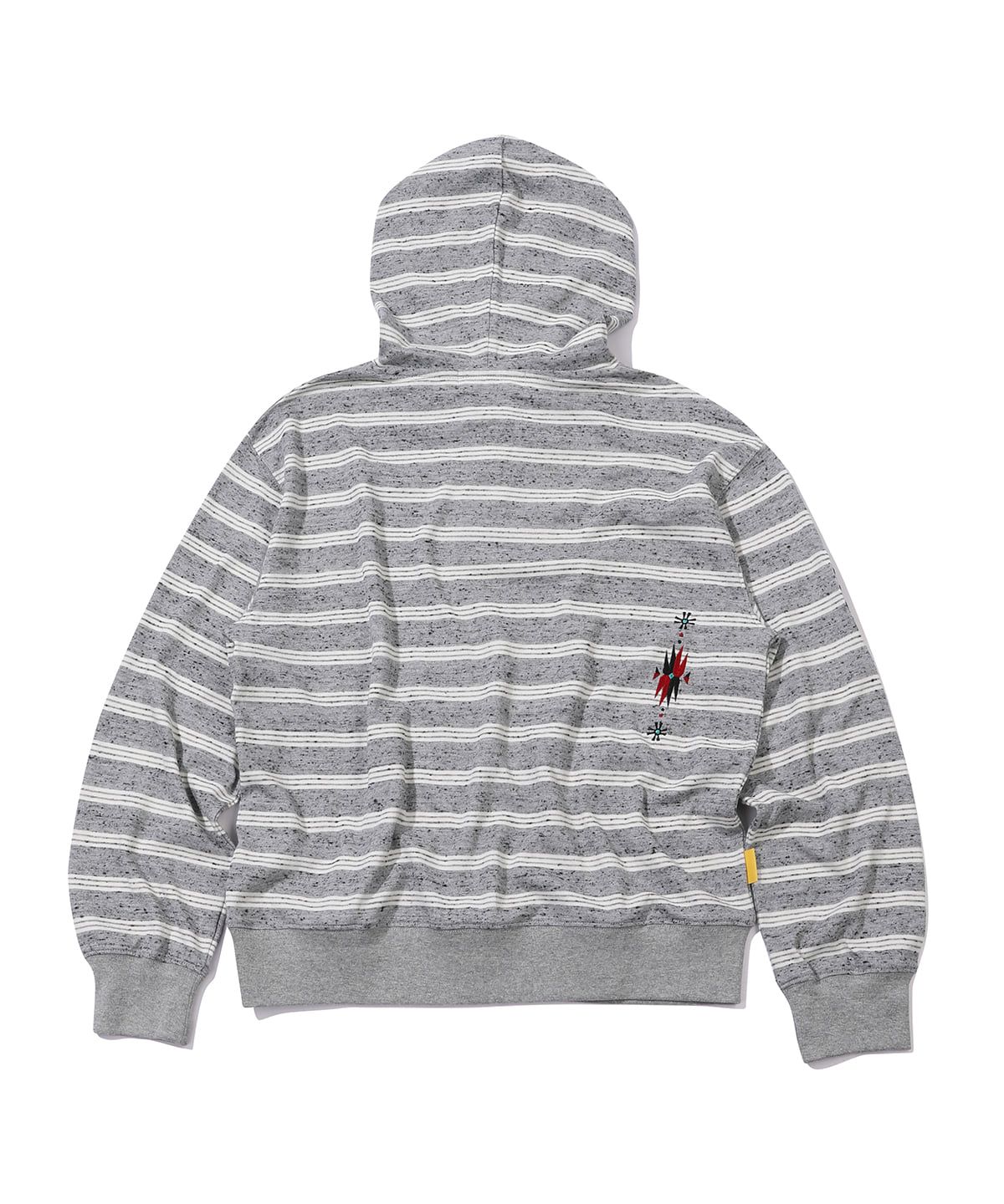 메인부스(MAINBOOTH) Cookie Stripe Hood T-shirt(GRAY)