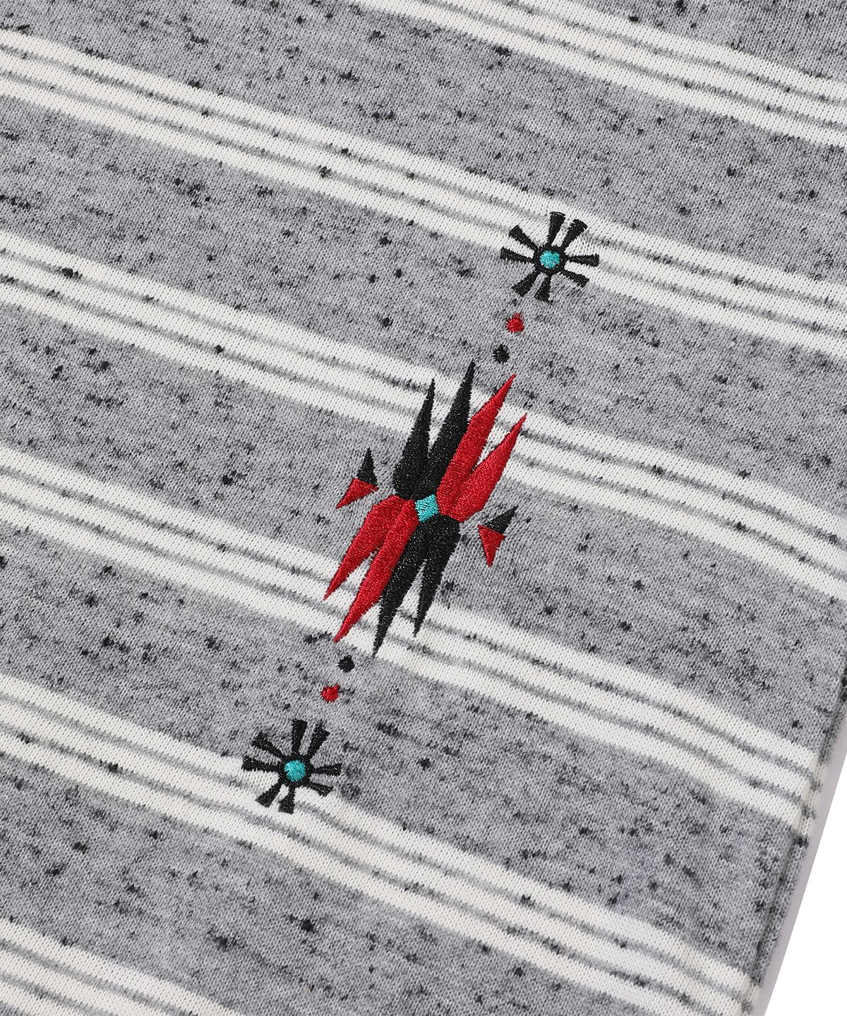 메인부스(MAINBOOTH) Cookie Stripe Hood T-shirt(GRAY)