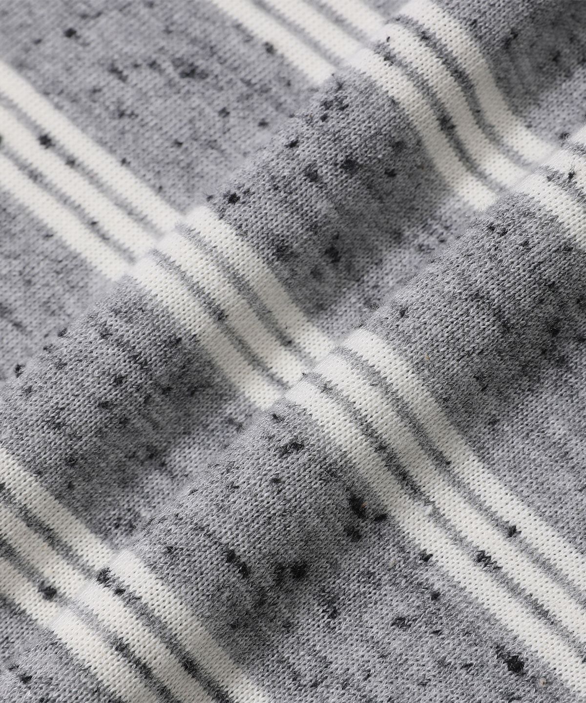 메인부스(MAINBOOTH) Cookie Stripe Hood T-shirt(GRAY)