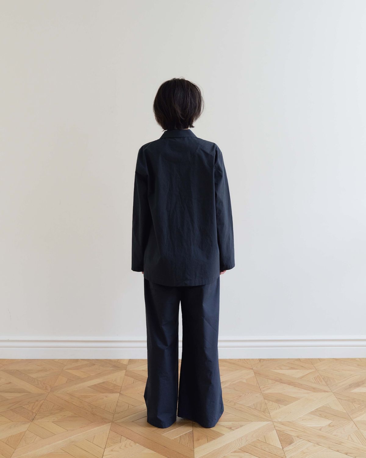 모잉모잉(MOIN MOIN) Long daily pajamas set, Ink black